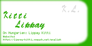 kitti lippay business card
